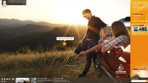 webdesign site tourisme auvergne