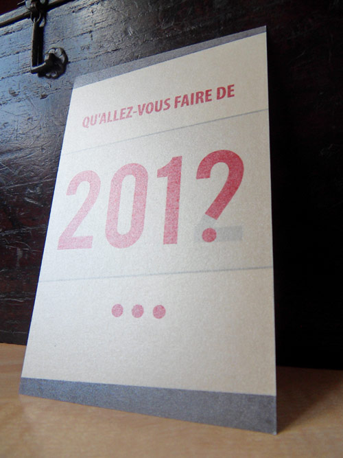 Carte de voeux graphiste