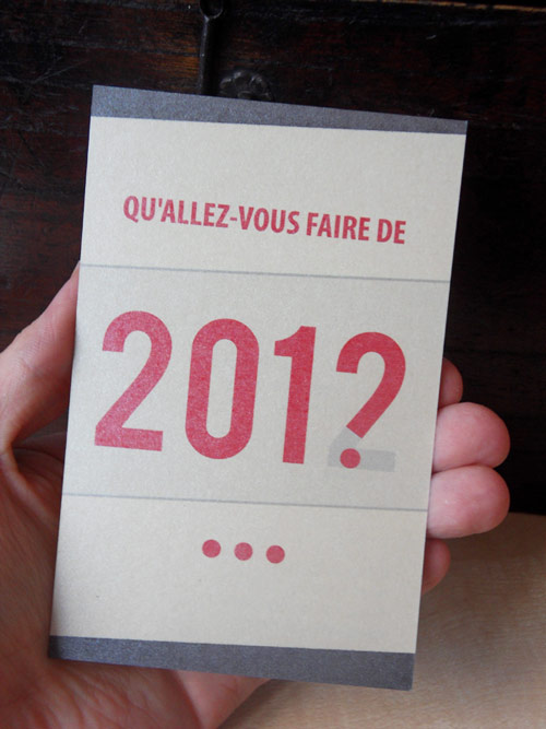 Carte de voeux graphiste