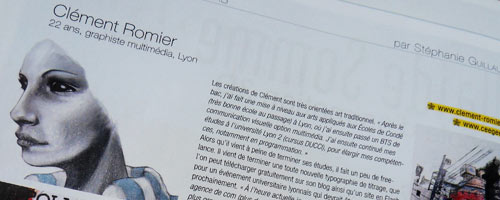 le magazine d'arts numérique publie un article sur mon travail dans son dernier numéro