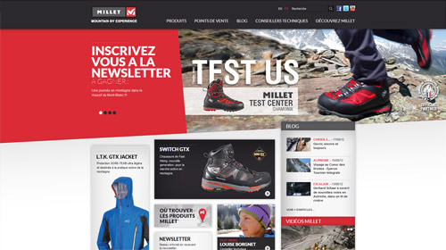 webdesign millet, sport montagne