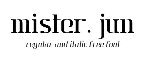 télécharger police gratuite mister jun, typographie originale créée par clément romier, graphiste webdesigner