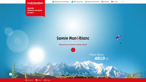 webdesign site tourisme montagne