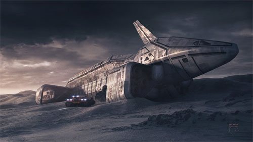 steve burg concept art science fiction
