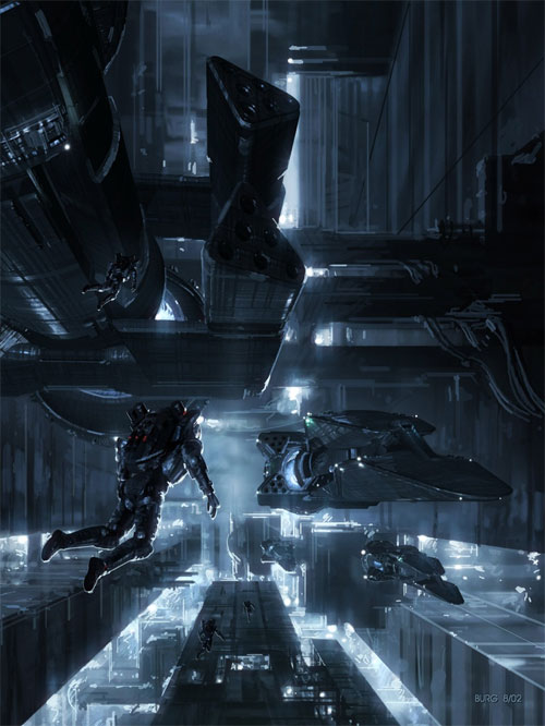 steve burg concept art science fiction