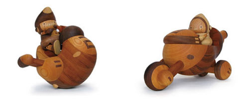 take-g art toys japonais fabriqué à la main à partir de bois