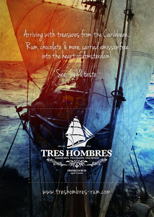 Communication du spiritueux Tres Hombres