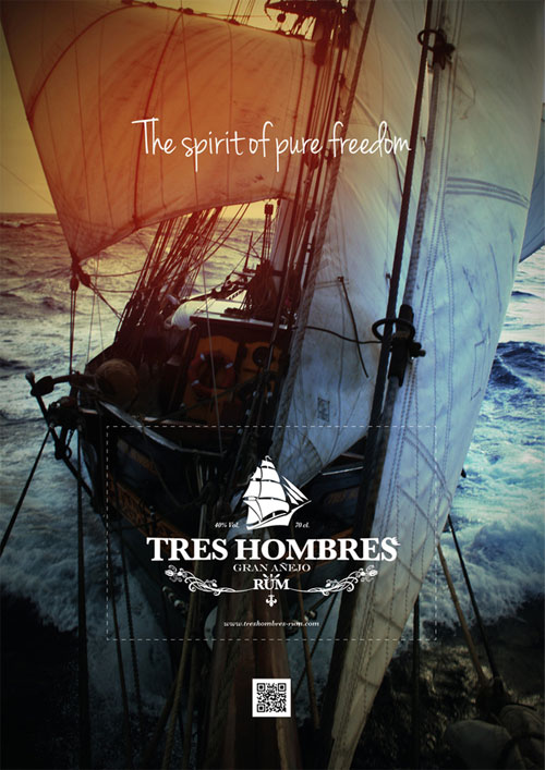 Affiche rhum Tres Hombres